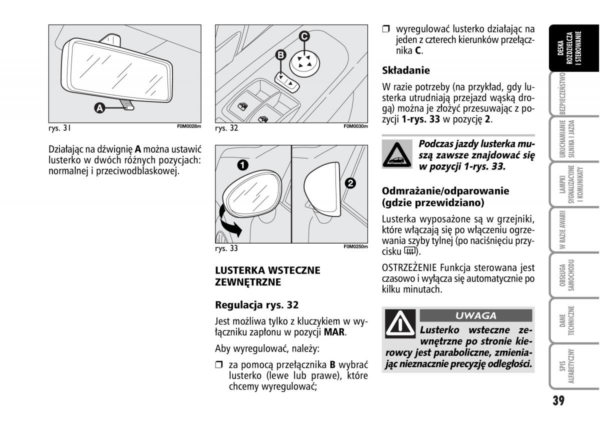 Fiat Grande Punto III 3 instrukcja obslugi / page 41