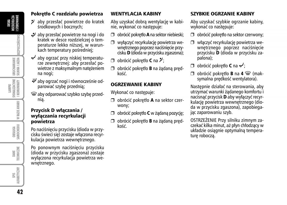 Fiat Grande Punto III 3 instrukcja obslugi / page 44