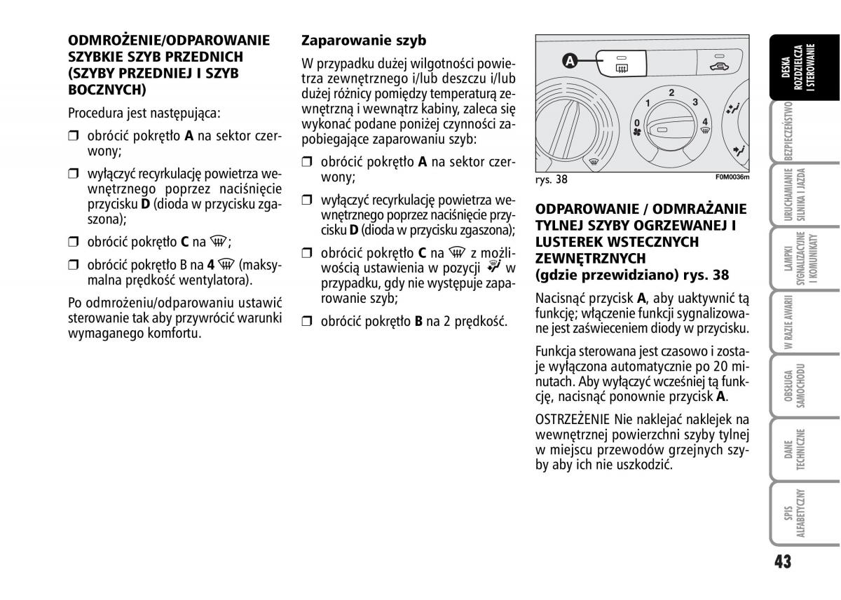 Fiat Grande Punto III 3 instrukcja obslugi / page 45