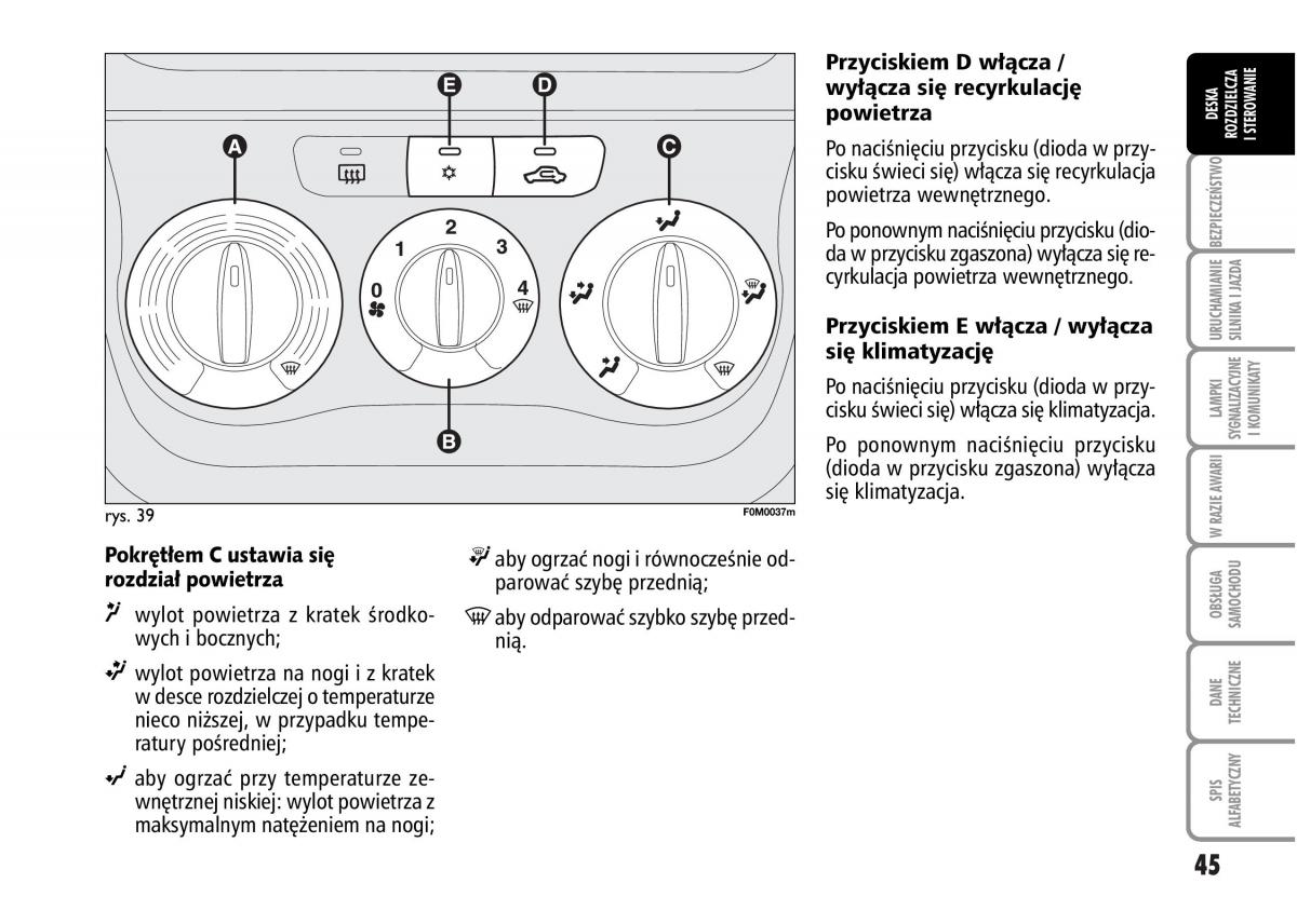 Fiat Grande Punto III 3 instrukcja obslugi / page 47