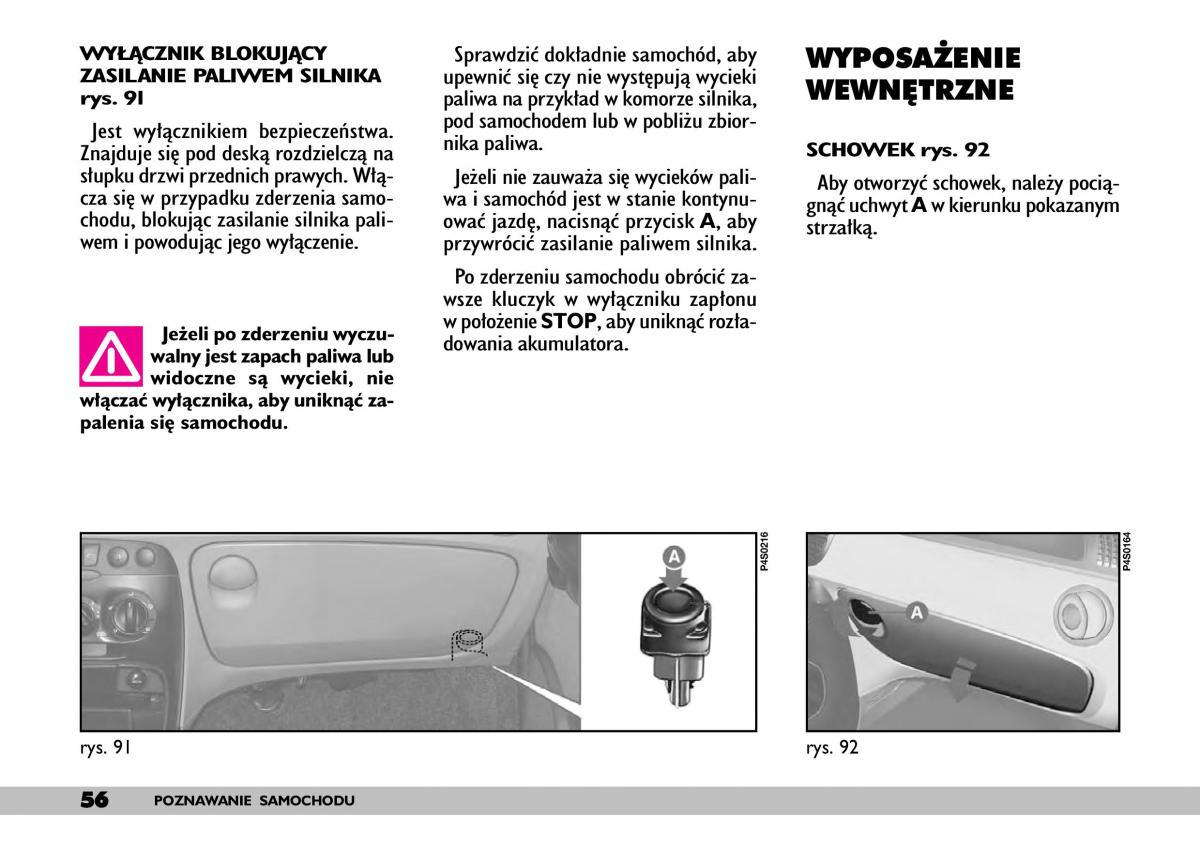 Fiat Punto II 2 instrukcja obslugi / page 60