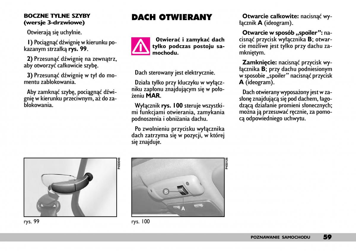 Fiat Punto II 2 instrukcja obslugi / page 63