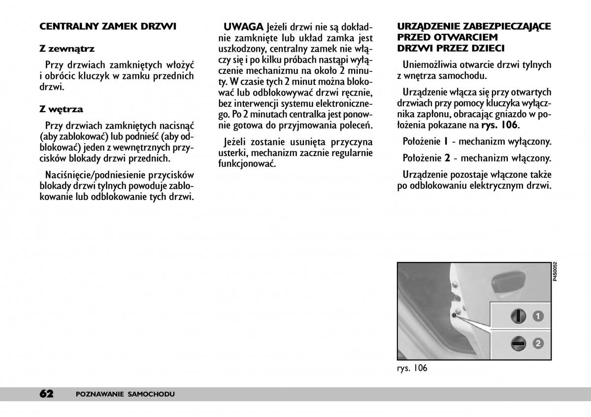 Fiat Punto II 2 instrukcja obslugi / page 66