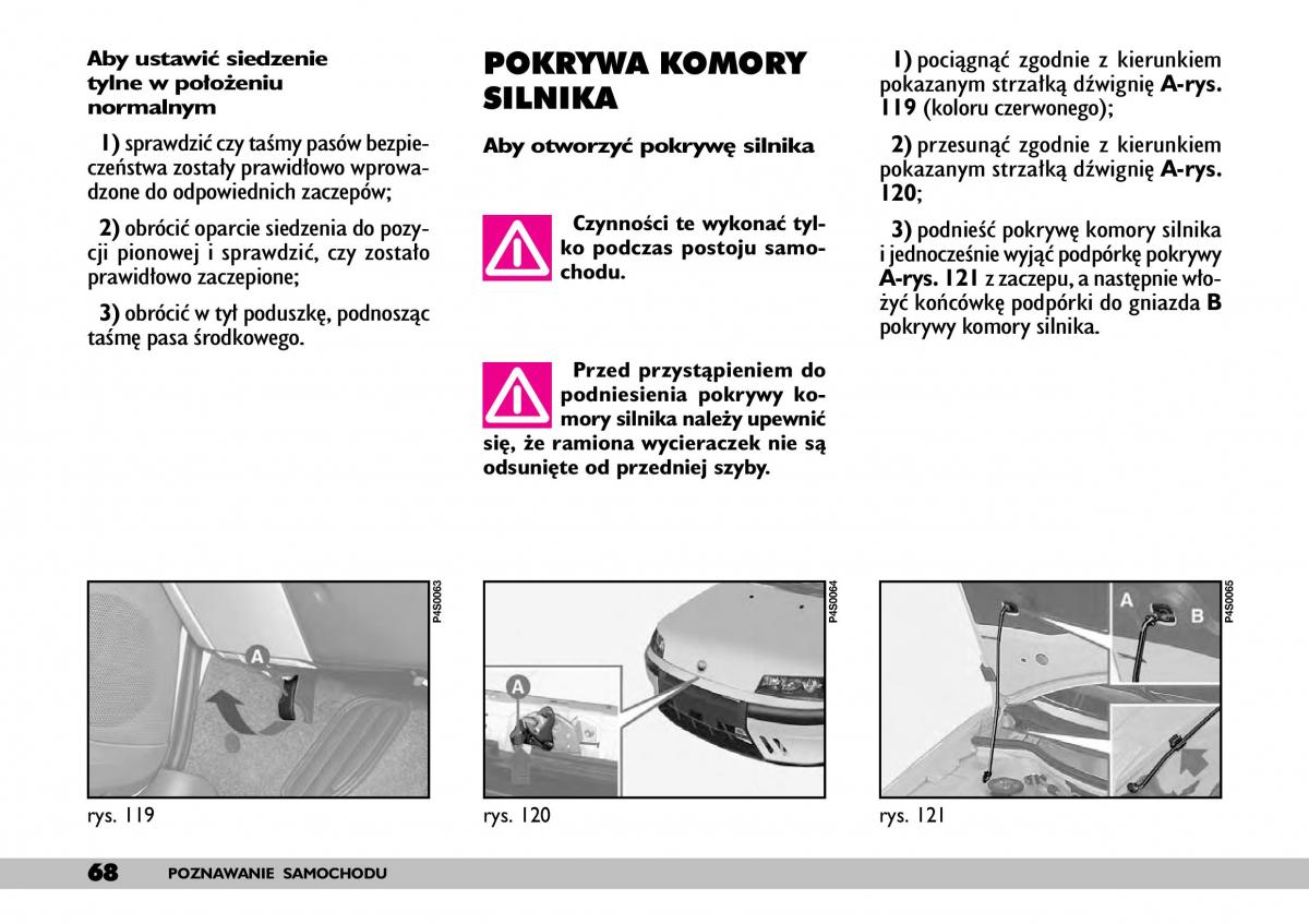 Fiat Punto II 2 instrukcja obslugi / page 72