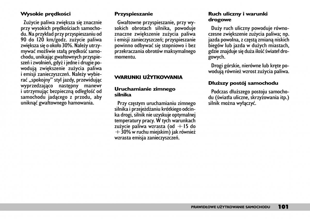 Fiat Punto II 2 instrukcja obslugi / page 105