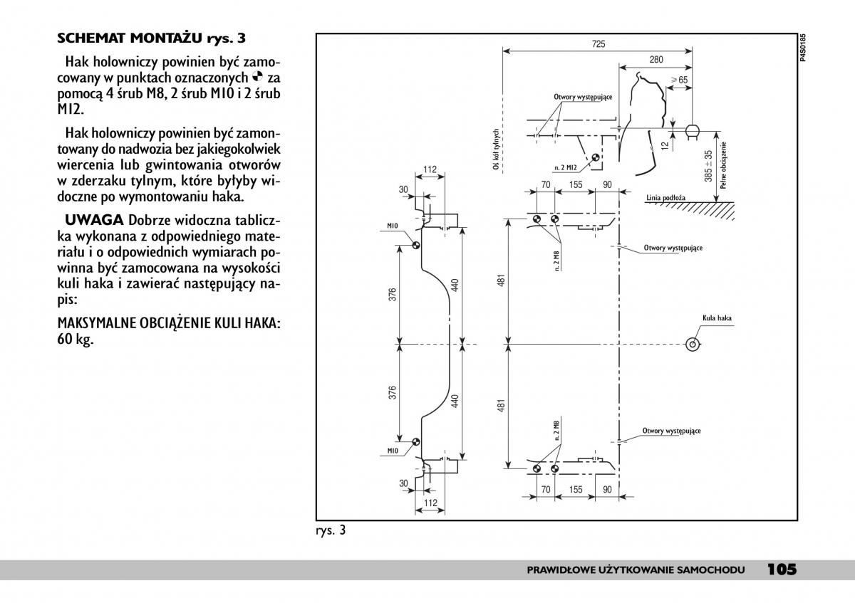 Fiat Punto II 2 instrukcja obslugi / page 109