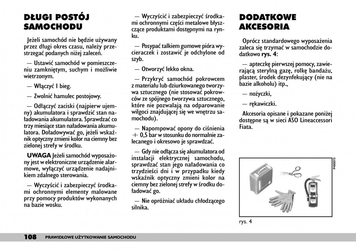 Fiat Punto II 2 instrukcja obslugi / page 112