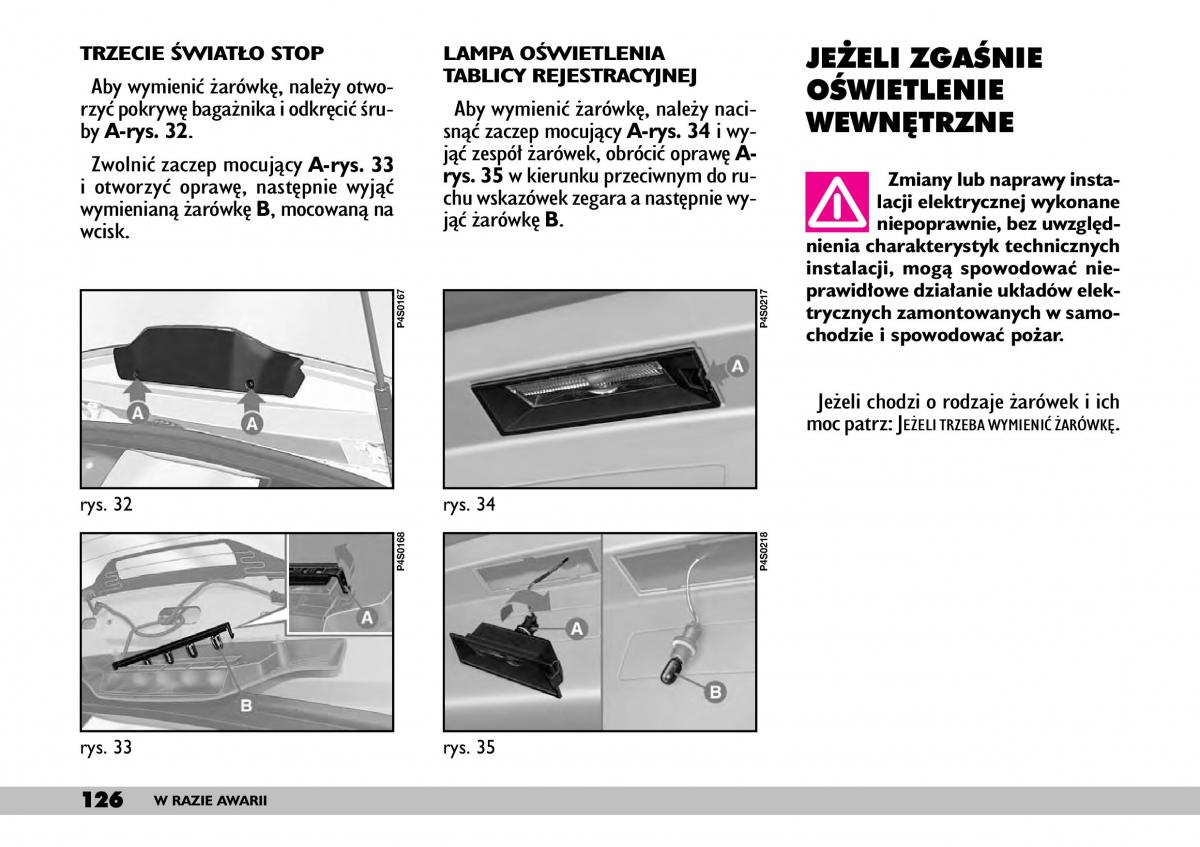 Fiat Punto II 2 instrukcja obslugi / page 130