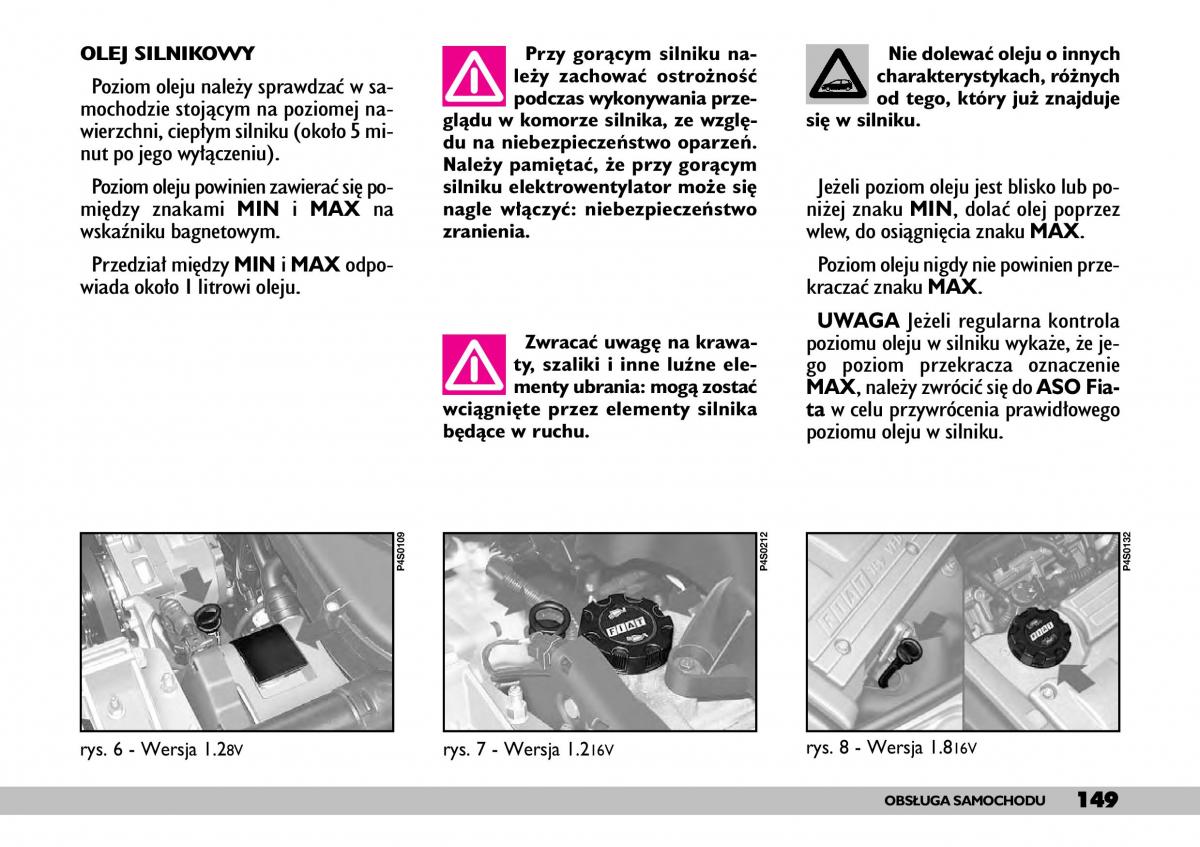 Fiat Punto II 2 instrukcja obslugi / page 153