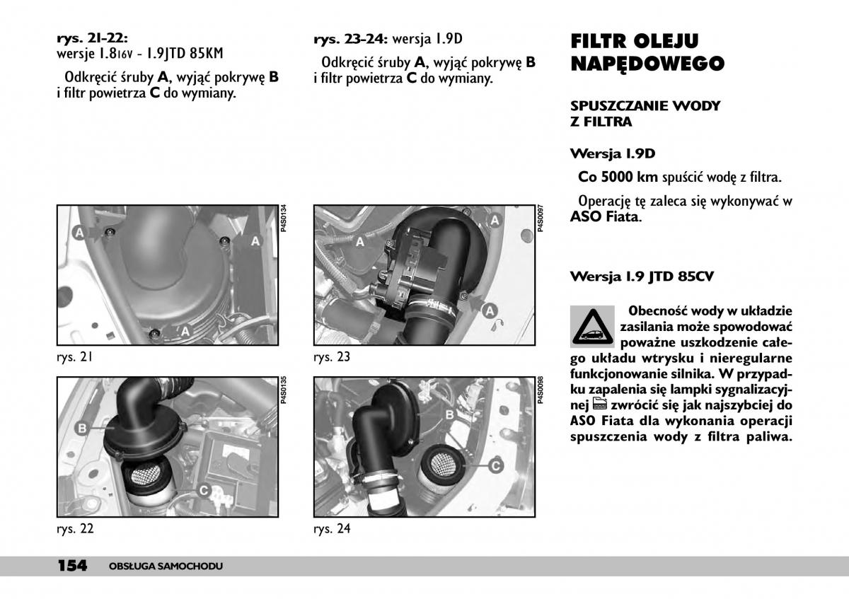 Fiat Punto II 2 instrukcja obslugi / page 158