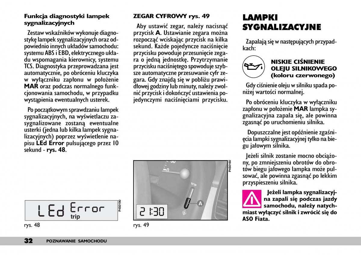 Fiat Punto II 2 instrukcja obslugi / page 36