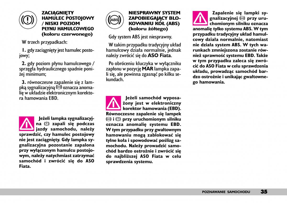 Fiat Punto II 2 instrukcja obslugi / page 39