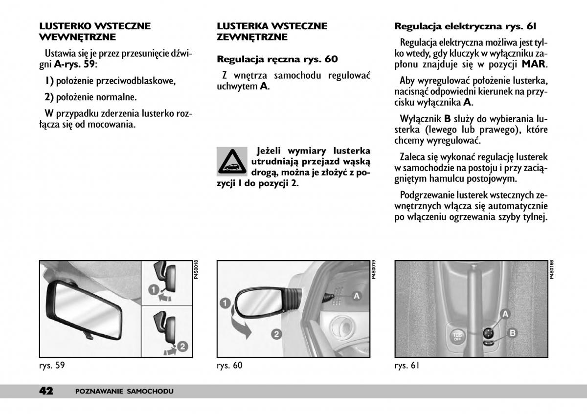 Fiat Punto II 2 instrukcja obslugi / page 46