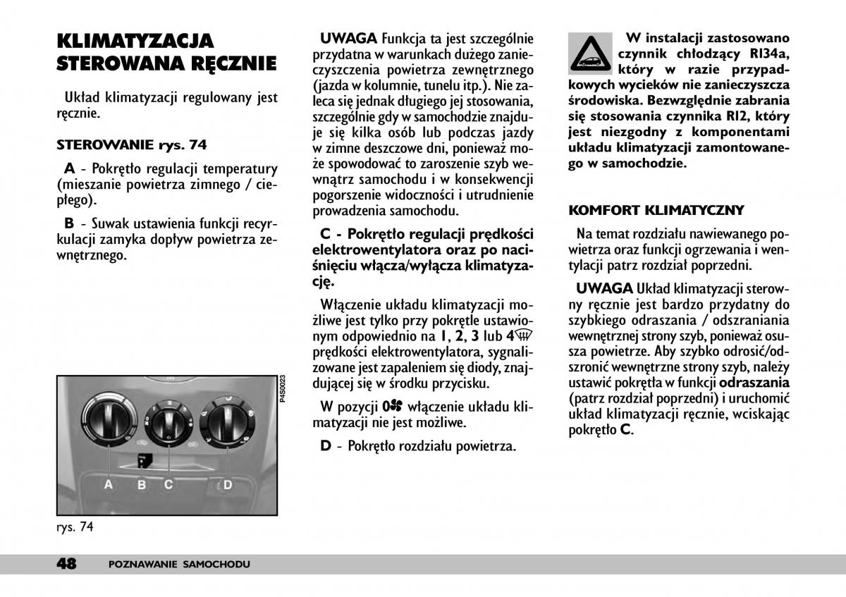 Fiat Punto II 2 instrukcja obslugi / page 52