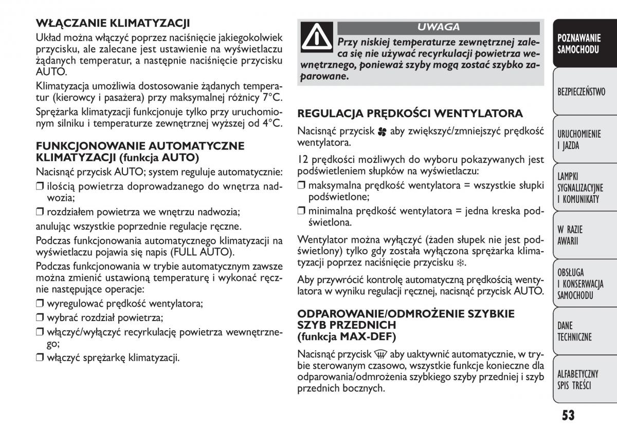 manual  Fiat Punto III 3 instrukcja / page 55