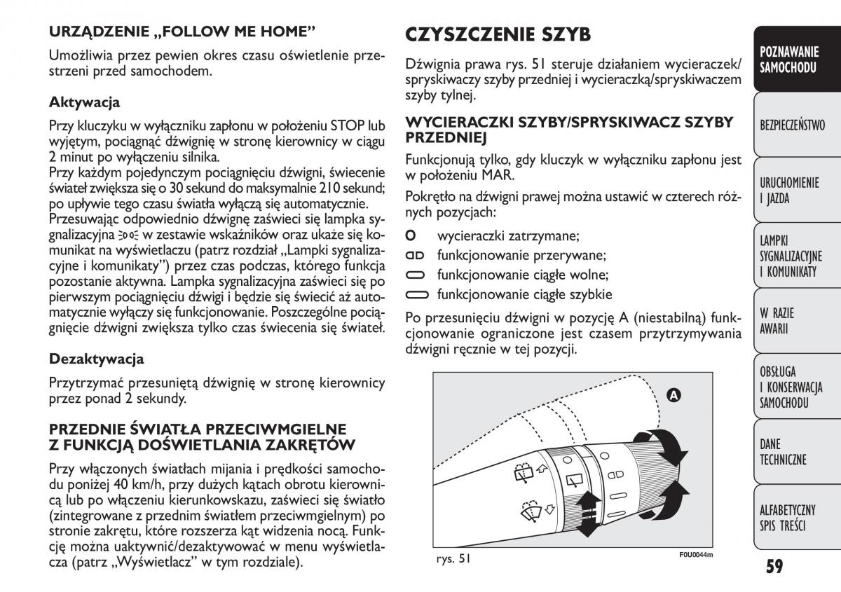 manual  Fiat Punto III 3 instrukcja / page 61