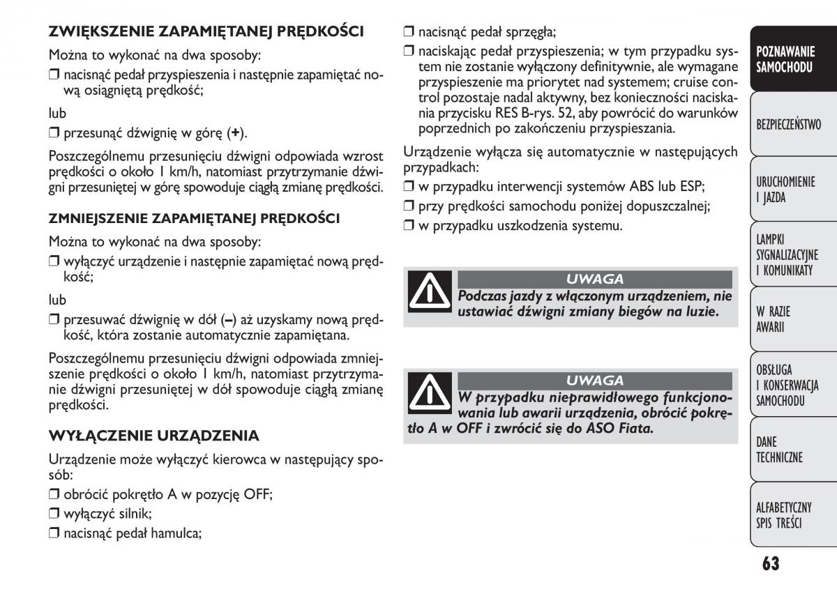 manual  Fiat Punto III 3 instrukcja / page 65