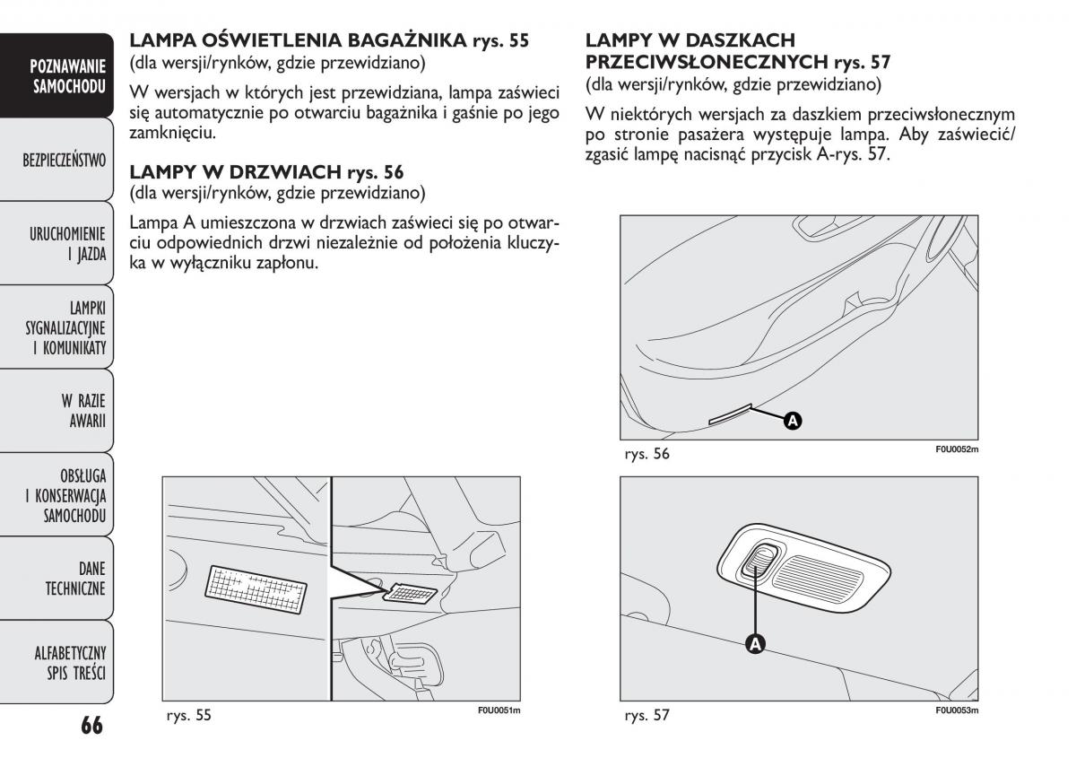 manual  Fiat Punto III 3 instrukcja / page 68