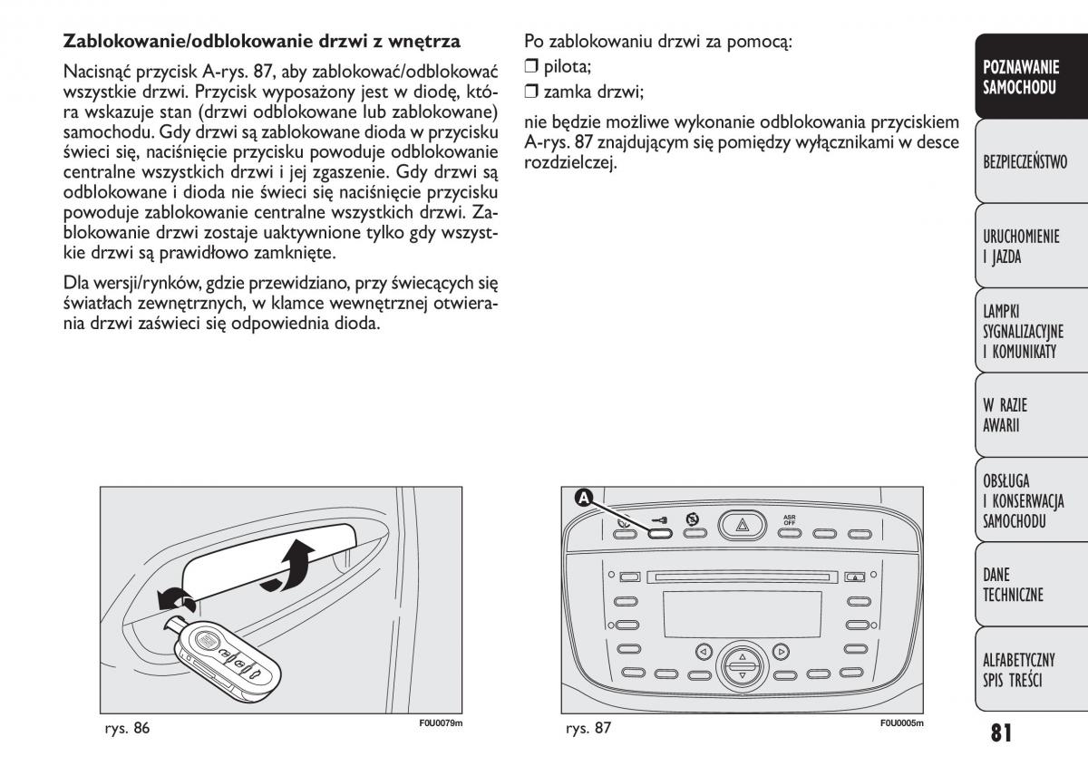 manual  Fiat Punto III 3 instrukcja / page 83