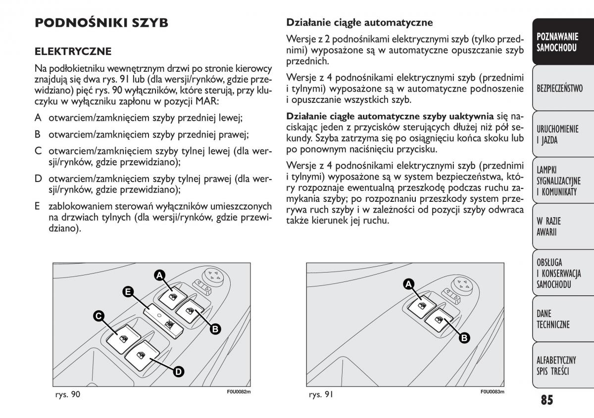 manual  Fiat Punto III 3 instrukcja / page 87