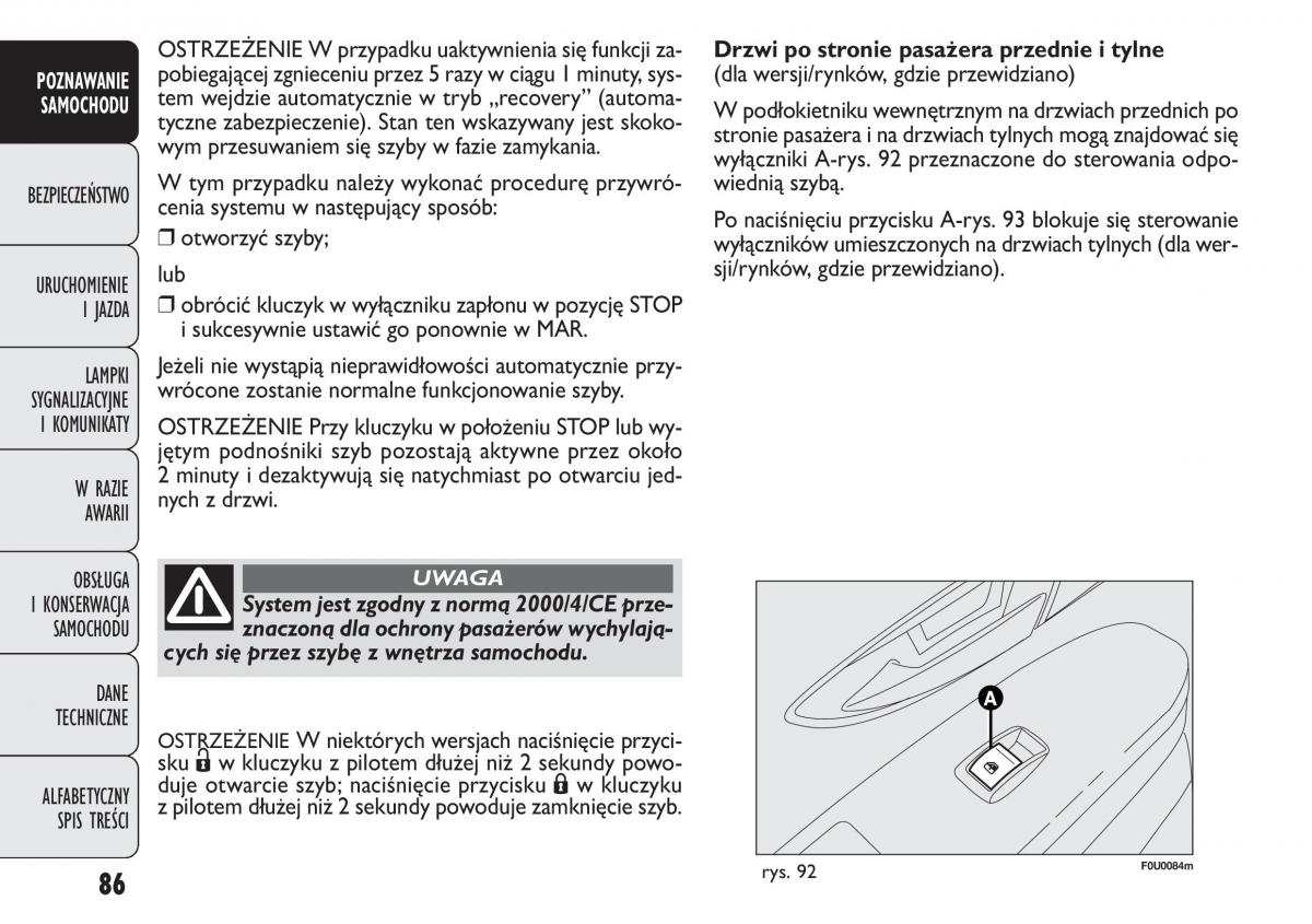 manual  Fiat Punto III 3 instrukcja / page 88