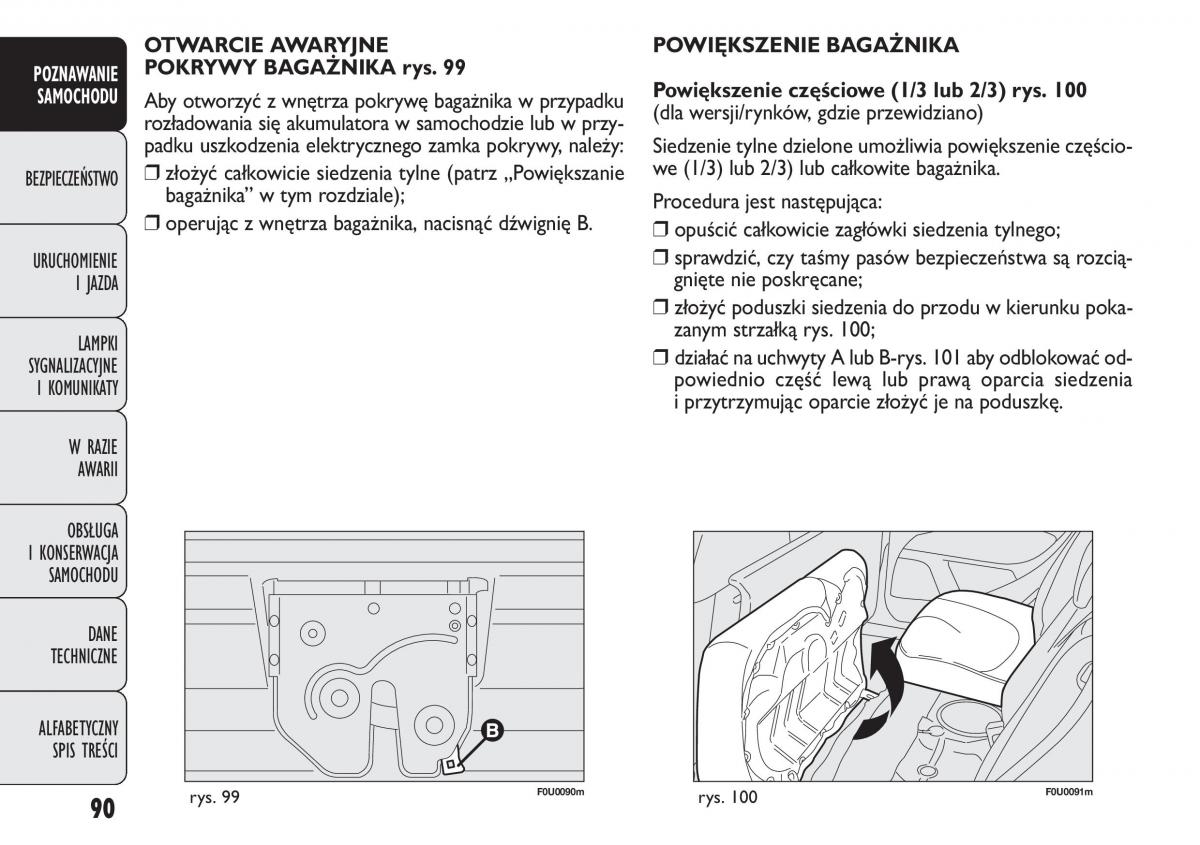 manual  Fiat Punto III 3 instrukcja / page 92