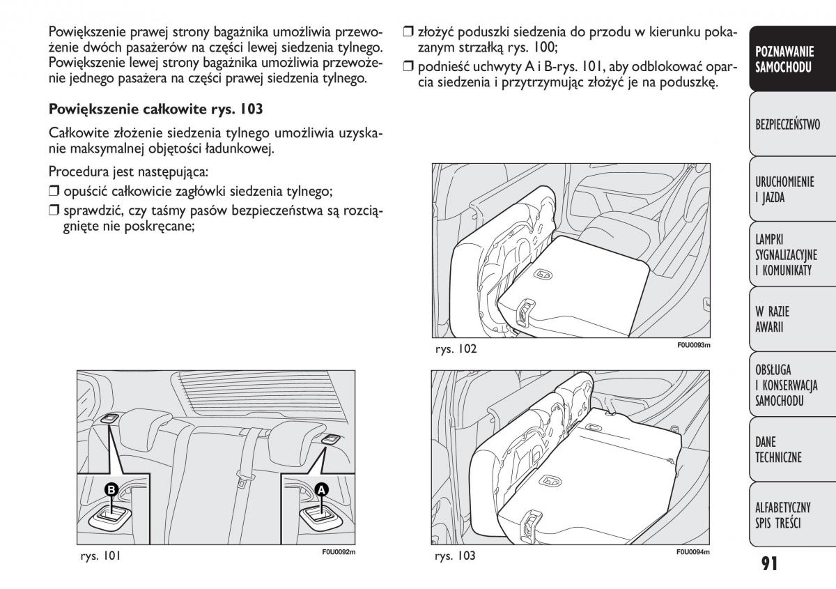 manual  Fiat Punto III 3 instrukcja / page 93