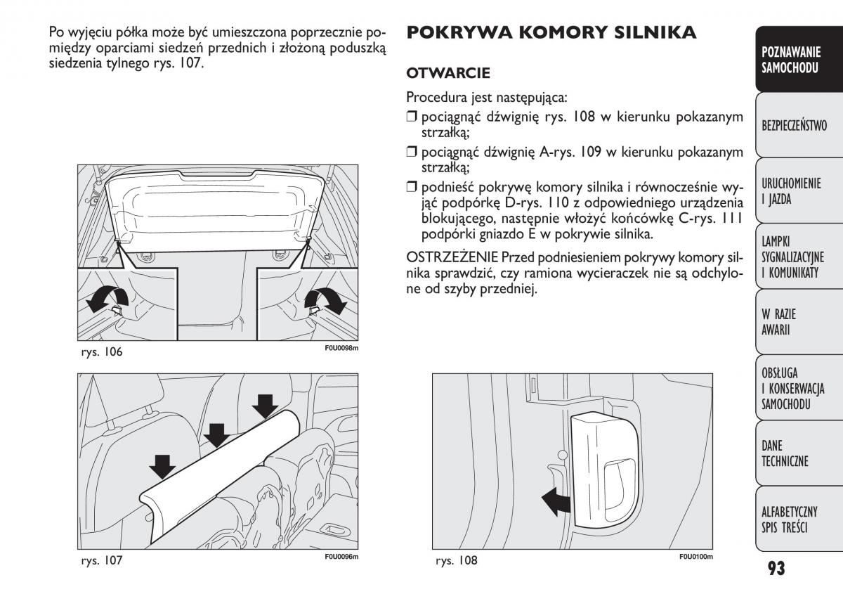 manual  Fiat Punto III 3 instrukcja / page 95