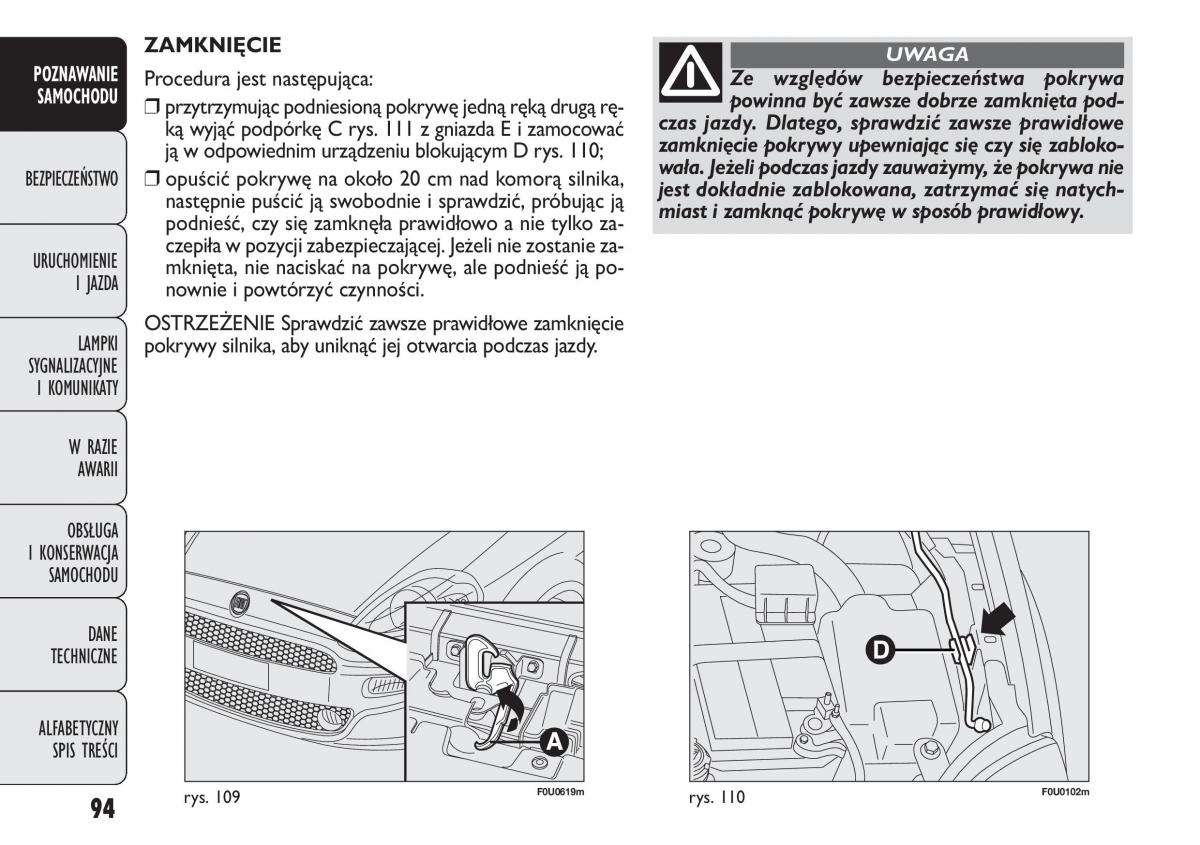 Fiat Punto III 3 instrukcja obslugi / page 96