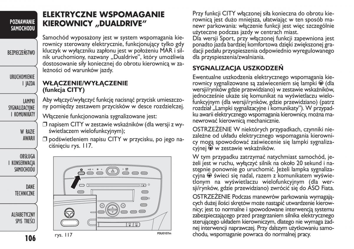 manual  Fiat Punto III 3 instrukcja / page 108