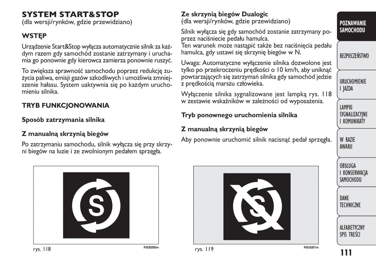 manual  Fiat Punto III 3 instrukcja / page 113