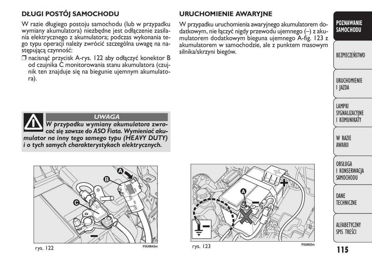 manual  Fiat Punto III 3 instrukcja / page 117