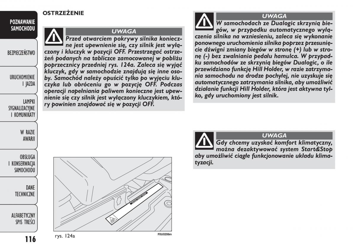 manual  Fiat Punto III 3 instrukcja / page 118