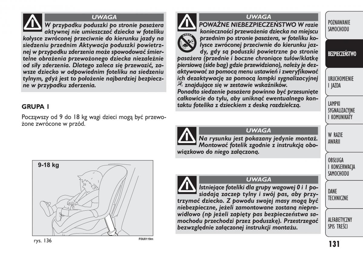 manual  Fiat Punto III 3 instrukcja / page 133