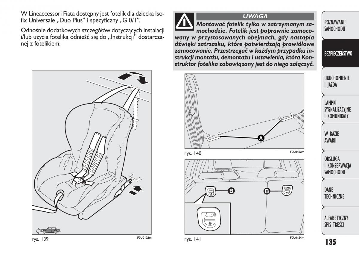 manual  Fiat Punto III 3 instrukcja / page 137