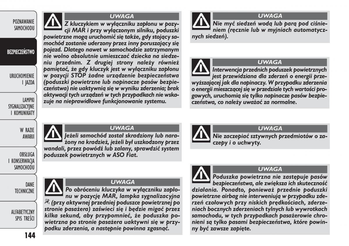 manual  Fiat Punto III 3 instrukcja / page 146