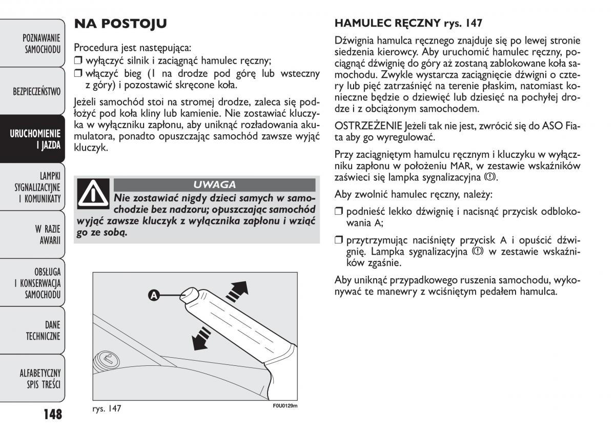 manual  Fiat Punto III 3 instrukcja / page 150