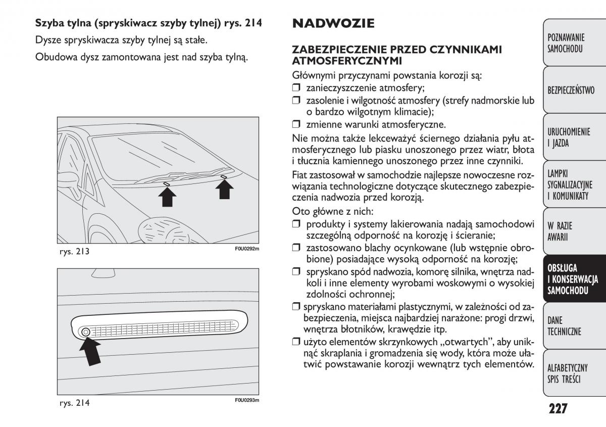 manual  Fiat Punto III 3 instrukcja / page 229