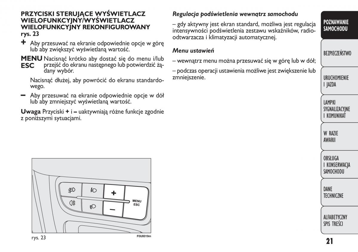 manual  Fiat Punto III 3 instrukcja / page 23