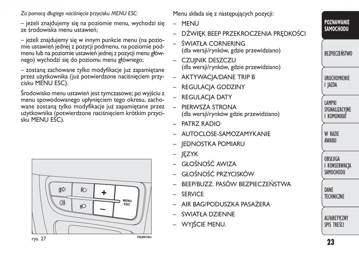 manual  Fiat Punto III 3 instrukcja / page 25