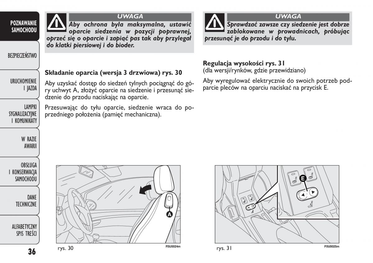 manual  Fiat Punto III 3 instrukcja / page 38