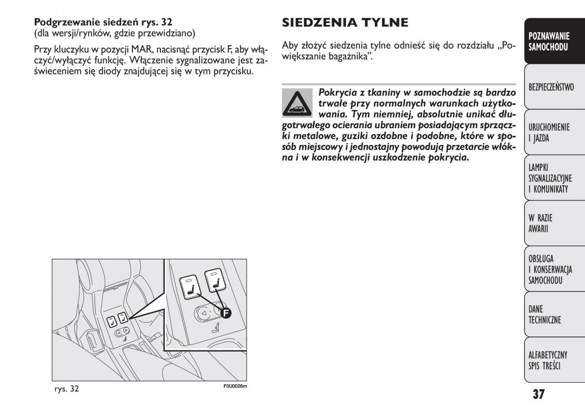 manual  Fiat Punto III 3 instrukcja / page 39