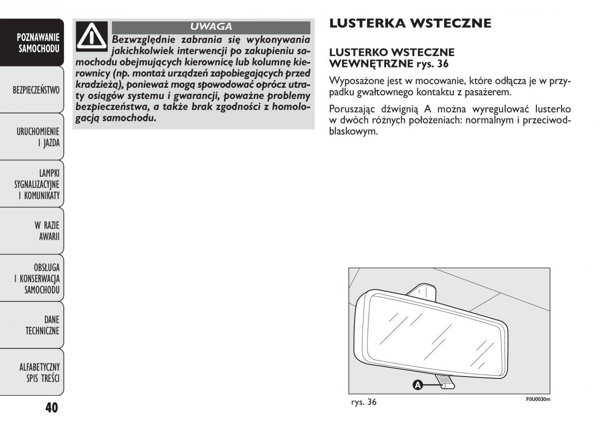 manual  Fiat Punto III 3 instrukcja / page 42