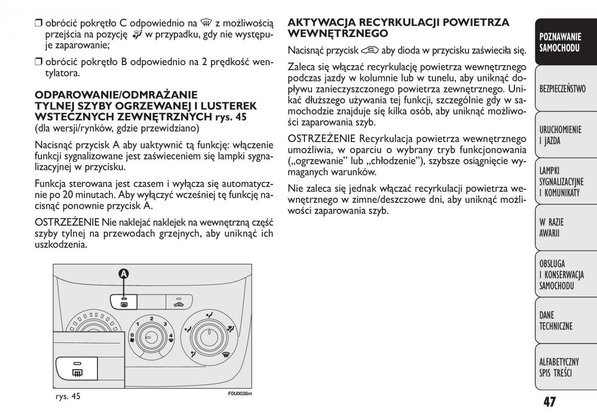 manual  Fiat Punto III 3 instrukcja / page 49