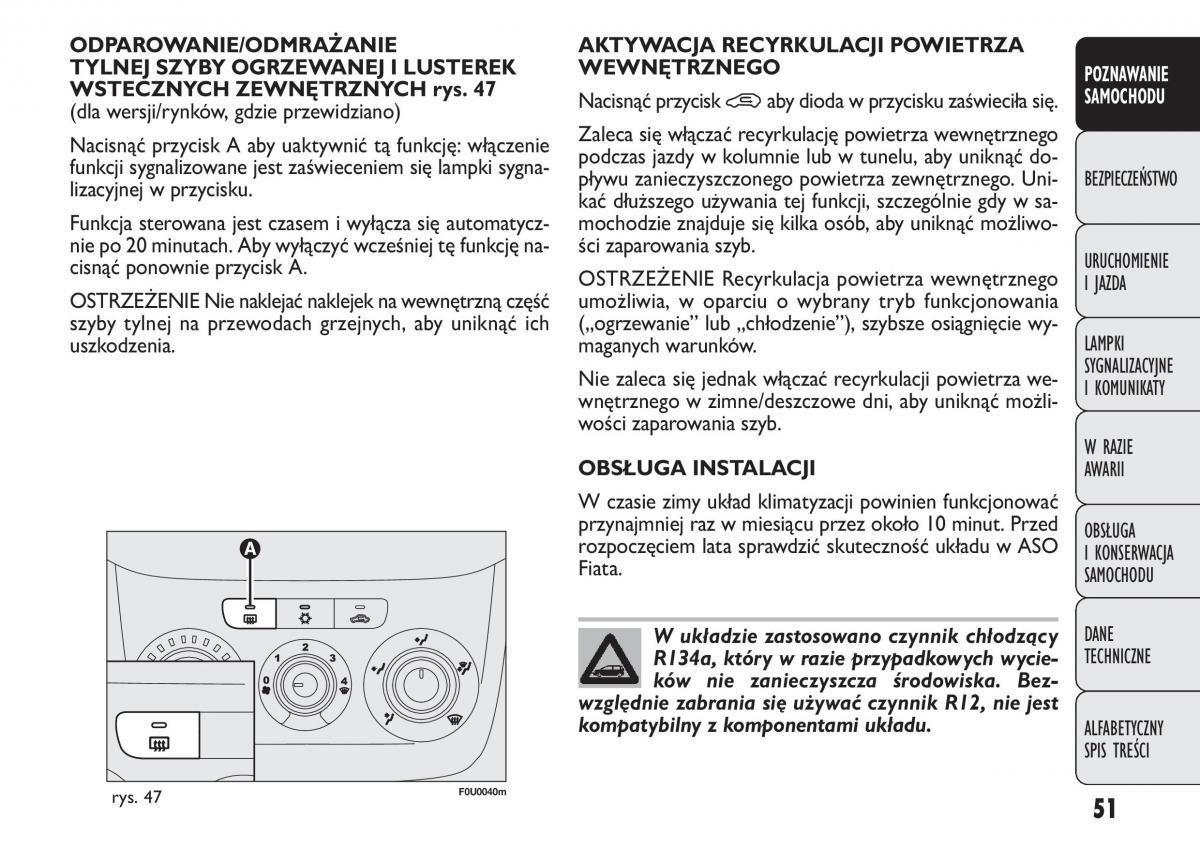 manual  Fiat Punto III 3 instrukcja / page 53