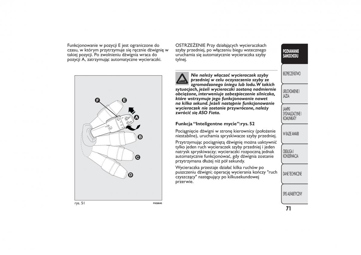 Fiat Bravo II 2 instrukcja obslugi / page 75