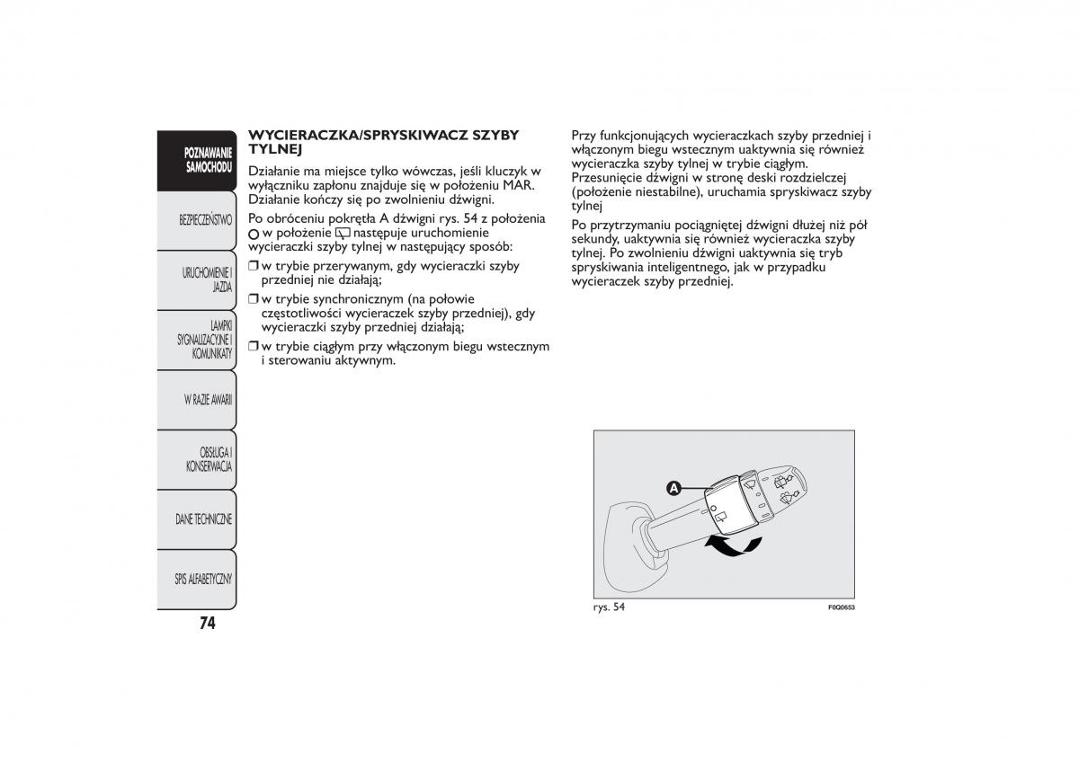 Fiat Bravo II 2 instrukcja obslugi / page 78