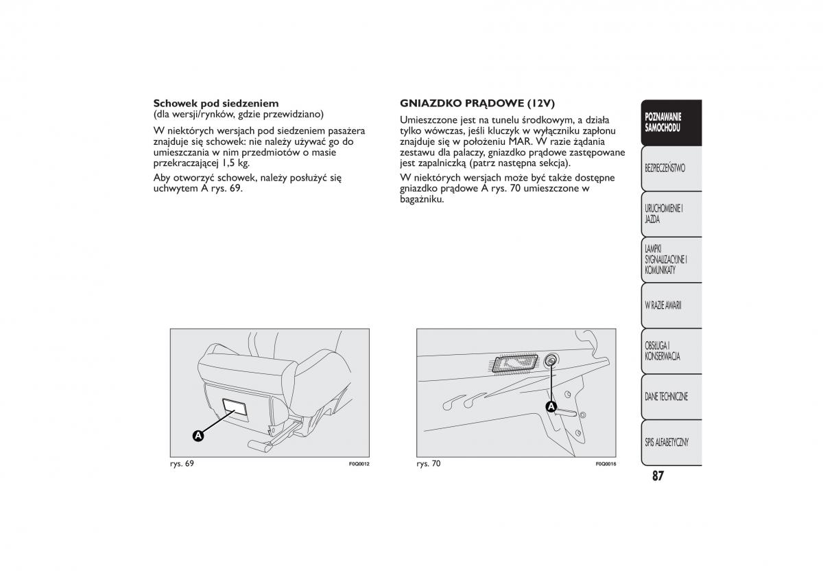 Fiat Bravo II 2 instrukcja obslugi / page 91