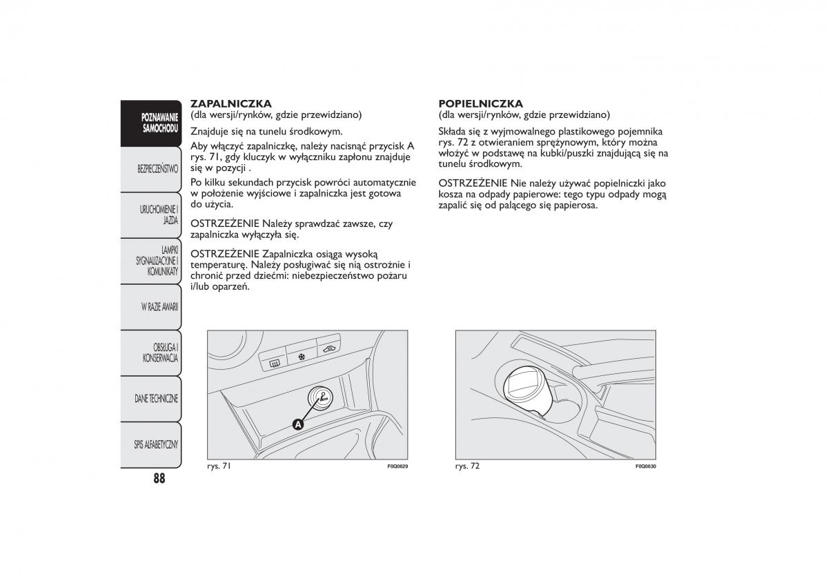 manual Fiat Bravo Fiat Bravo II 2 instrukcja / page 92