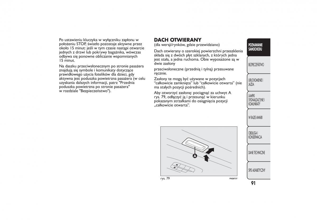 Fiat Bravo II 2 instrukcja obslugi / page 95